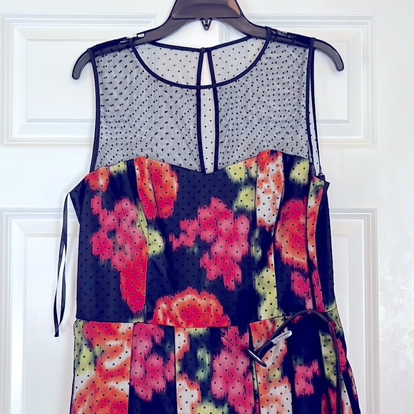 Eliza J midi dress, size 14, navy, floral - Picture 2 of 5